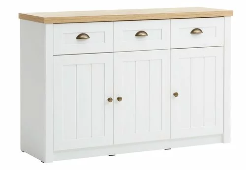 JYSK Internal Skänk MARKSKEL 3 Dörrar Vit/ek 3 JYSK Internal Skänk MARKSKEL 3 Dörrar Vit/ek