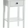JYSK Internal Sängbord NORDBY 1 Låda Vit -Sovrum Rea 86315