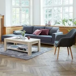 JYSK Internal Fåtölj UDSBJERG Grått Tyg/ek -Sovrum Rea 87384