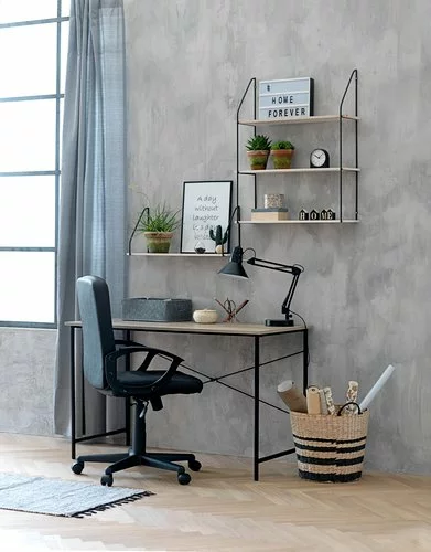 JYSK Internal Skrivbord VANDBORG 60x120 Ek/svart 6 JYSK Internal Skrivbord VANDBORG 60x120 Ek/svart - Bild 4