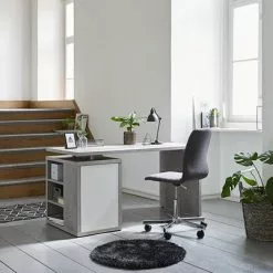 JYSK Internal Kontorsstol ABILDHOLT Mörkgrå/krom 22 JYSK Internal Kontorsstol ABILDHOLT Mörkgrå/krom -Sovrum Rea 88967