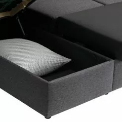 Hörnbäddsoffa MARSLEV Mörkgrå -Sovrum Rea 95764