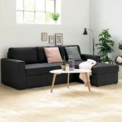 Bäddsoffa Schäslong MARSLEV Mörkgrå -Sovrum Rea 95769