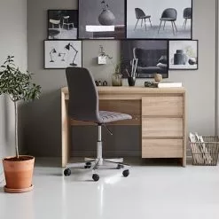 JYSK Internal Kontorsstol ABILDHOLT Mörkgrå/krom 23 JYSK Internal Kontorsstol ABILDHOLT Mörkgrå/krom -Sovrum Rea 96538