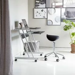 Kontorsstol SALTOFTE Svart/krom 15 Kontorsstol SALTOFTE Svart/krom -Sovrum Rea 96554