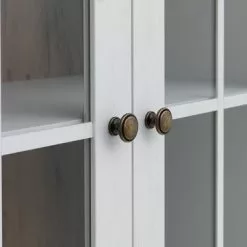 JYSK Internal Vitrinskåp MARKSKEL 2 Dörrar Vit/ek 28 JYSK Internal Vitrinskåp MARKSKEL 2 Dörrar Vit/ek -Sovrum Rea 98924