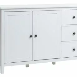 JYSK Internal Skänk NORDBY 2 Dörrar 3 Lådor Vit