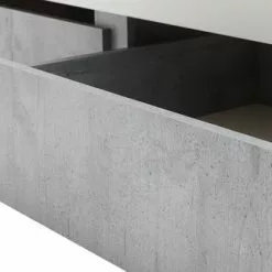 Sängram BILLUND 90x200 Vit/betong 11 Sängram BILLUND 90x200 Vit/betong -Sovrum Rea 99011