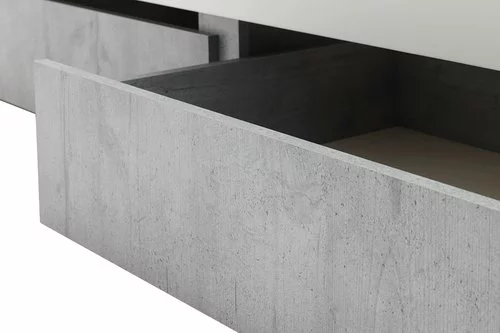 Sängram BILLUND 90x200 Vit/betong 6 Sängram BILLUND 90x200 Vit/betong - Bild 4