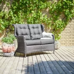 JUTLANDIA Loungesoffa FALKENBERG 2-sits Grå -Sovrum Rea 99497