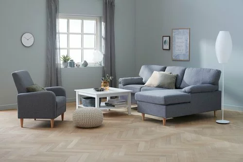 Schäslongsoffa GEDVED Grå 6 Schäslongsoffa GEDVED Grå - Bild 4