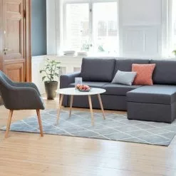 Soffbord GALTEN Ø75 Vit -Sovrum Rea 99715 1