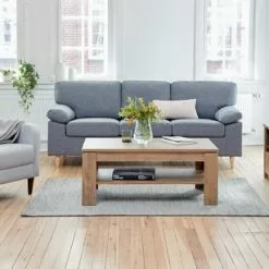 Soffa GEDVED 3-sits Grå -Sovrum Rea 99726